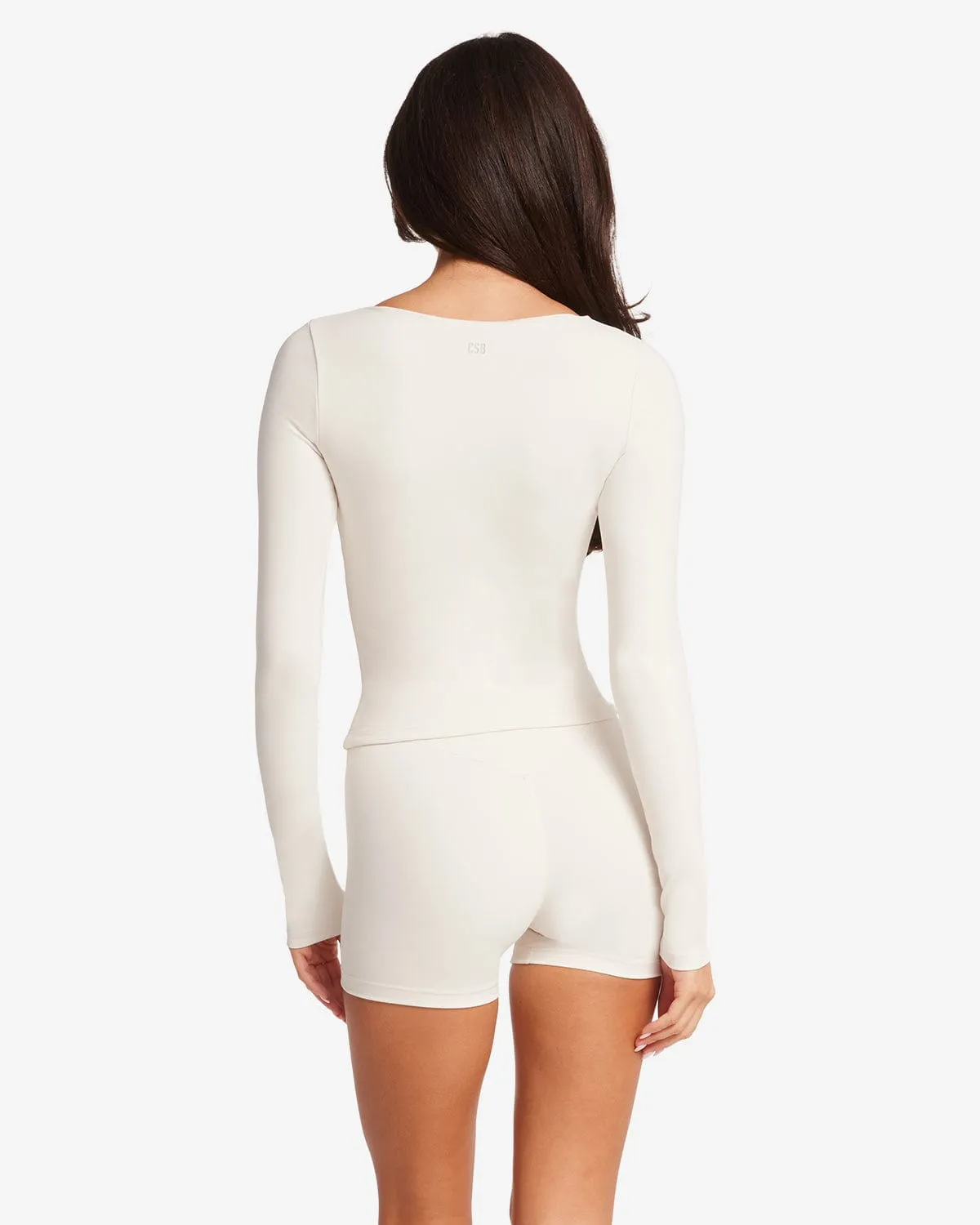 Form Alina Long Sleeve Top | Vanilla sold by Crop Shop Boutique product image thumbnail 3