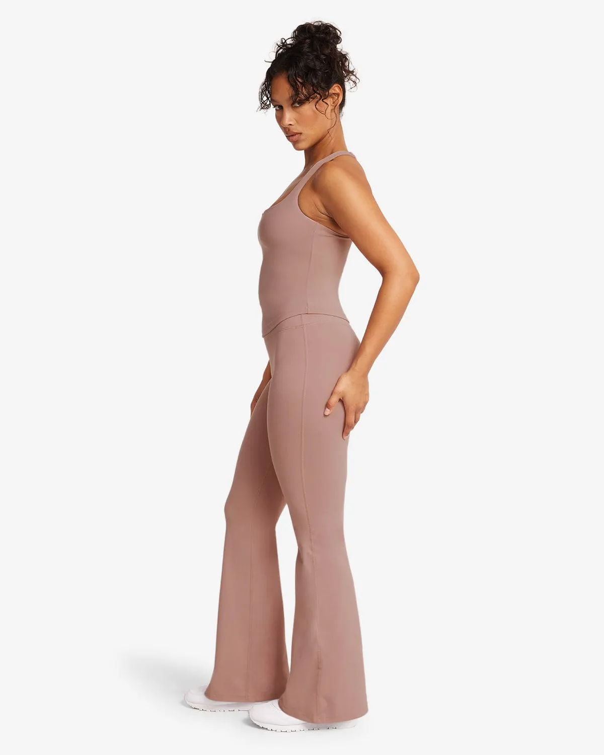 Form Invisible Scrunch Flare Leggings | Walnut sold by Crop Shop Boutique product image thumbnail 3