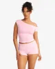 One Shoulder Capped Sleeve Top | Blossom sold by Crop Shop Boutique