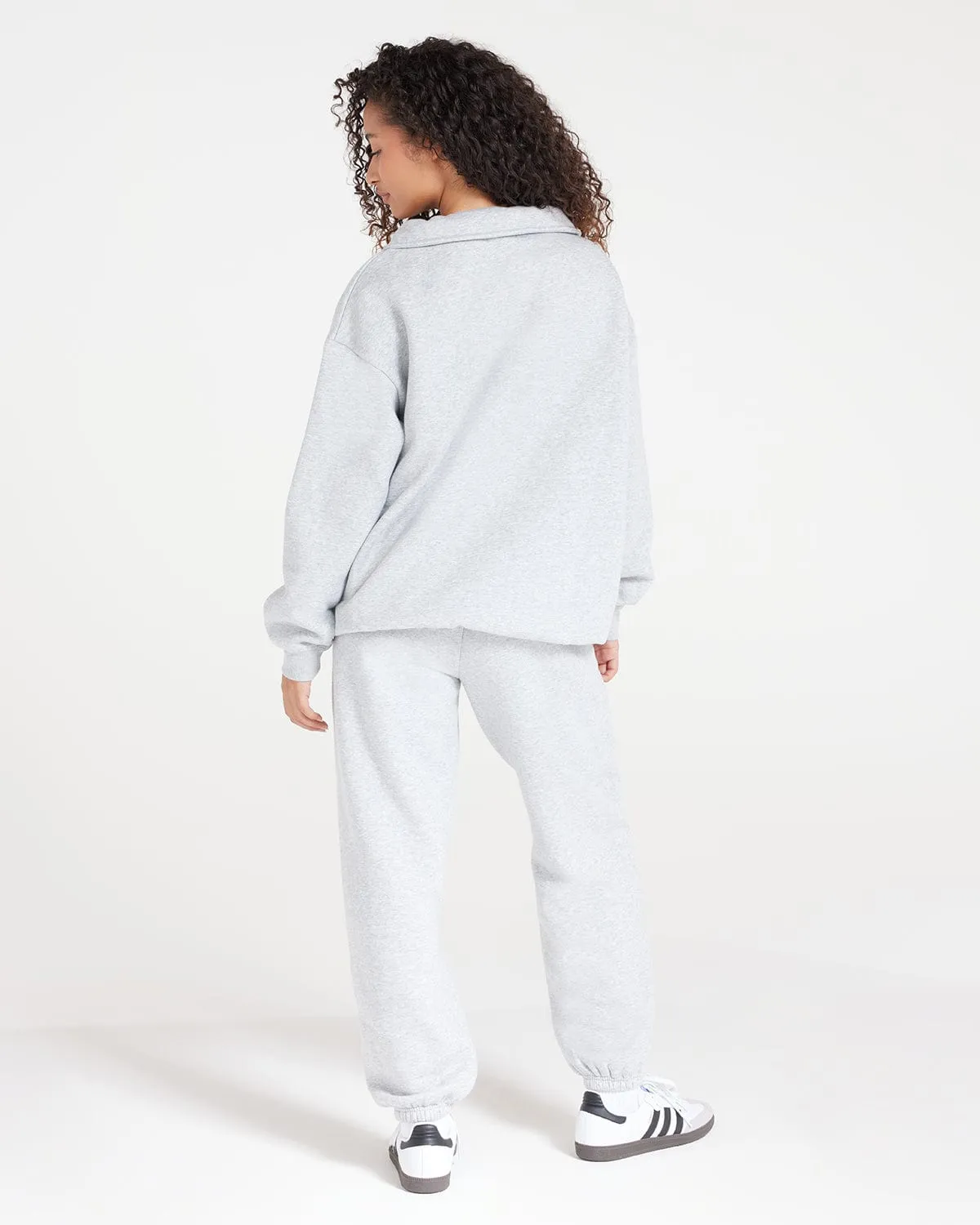 Oversized Sweatpant | Grey Marl sold by Crop Shop Boutique product image thumbnail 5