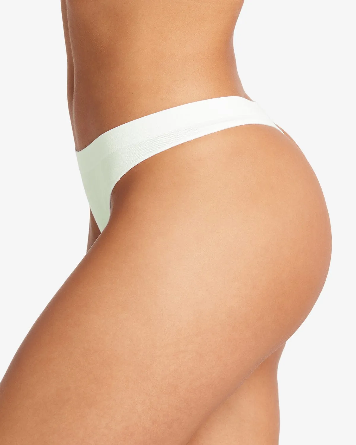 Seamless Bamboo Thong | Aloe sold by Crop Shop Boutique product image thumbnail 2
