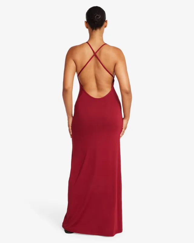 Scoop Neckline Maxi Dress | Cherry sold by Crop Shop Boutique