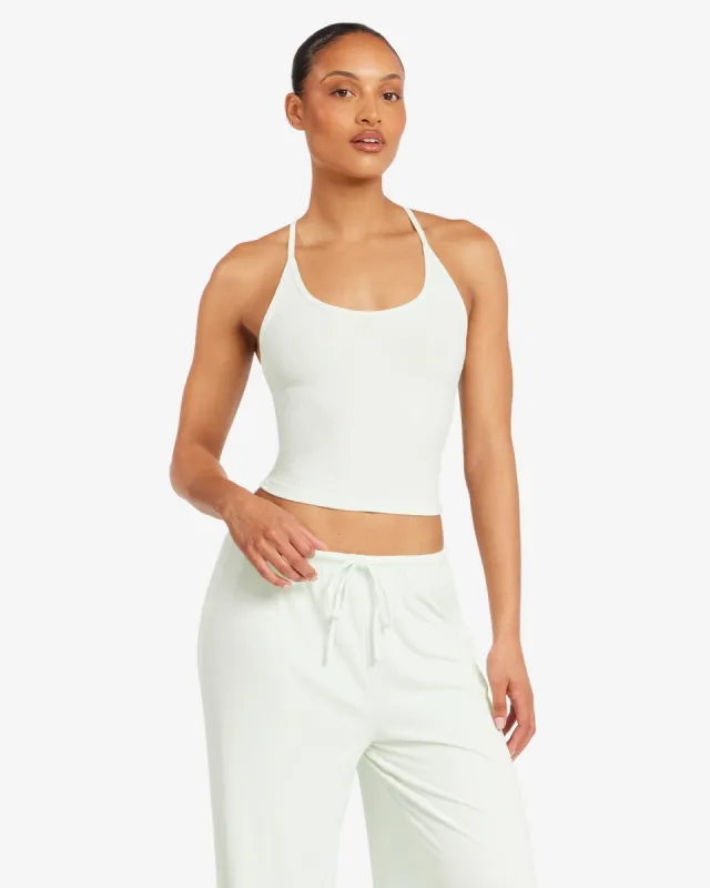 Sleep Rib Tank | Aloe sold by Crop Shop Boutique