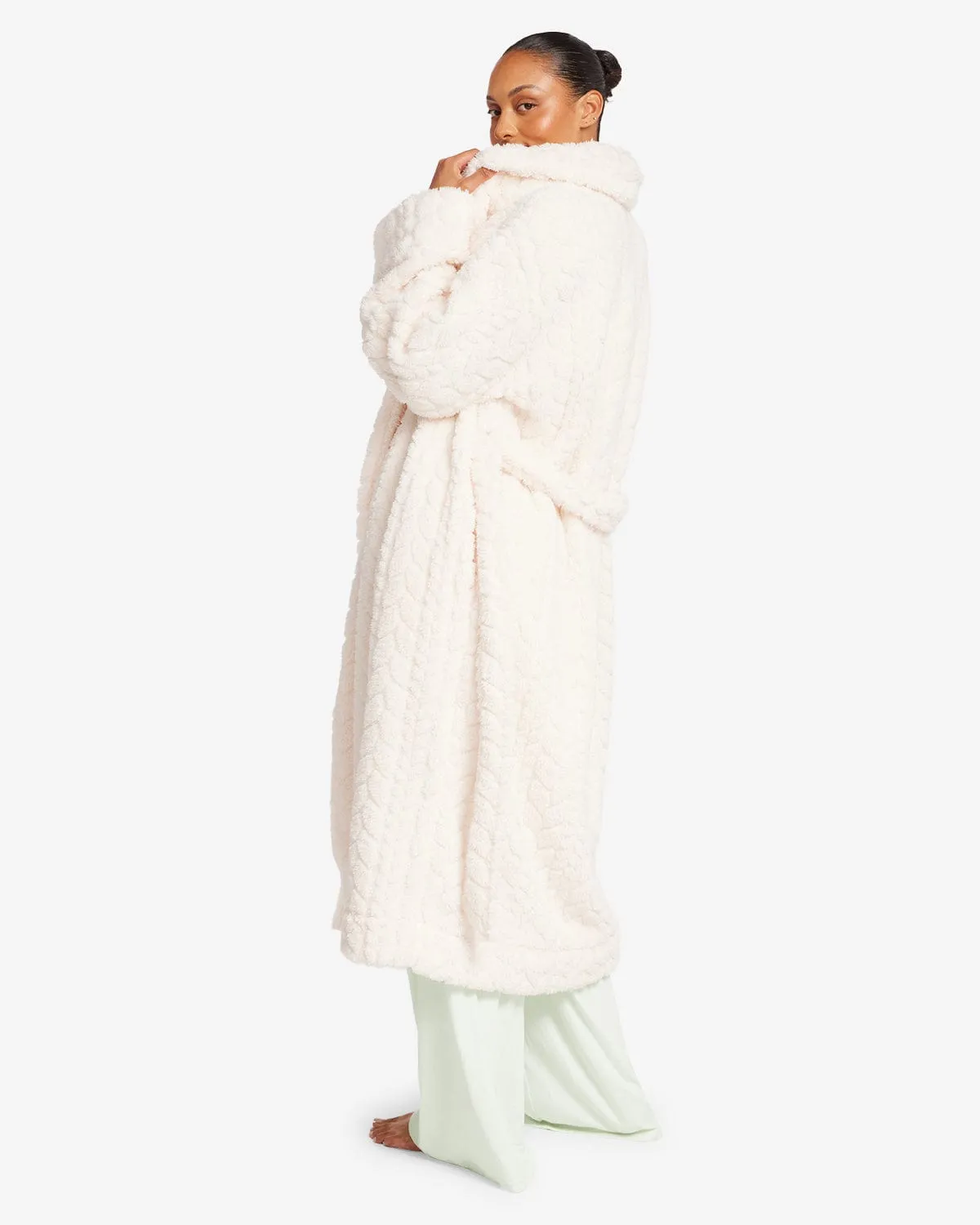 Fluffy Robe | Vanilla sold by Crop Shop Boutique product image thumbnail 3