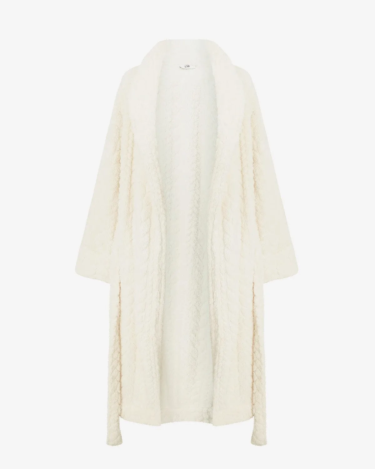 Fluffy Robe | Vanilla sold by Crop Shop Boutique product image thumbnail 5