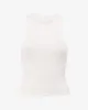 Longline High Neck Tank | Oat sold by Crop Shop Boutique
