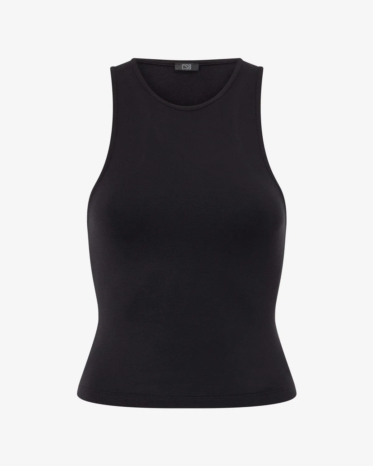 Longline High Neck Tank | Black sold by Crop Shop Boutique product image thumbnail 4