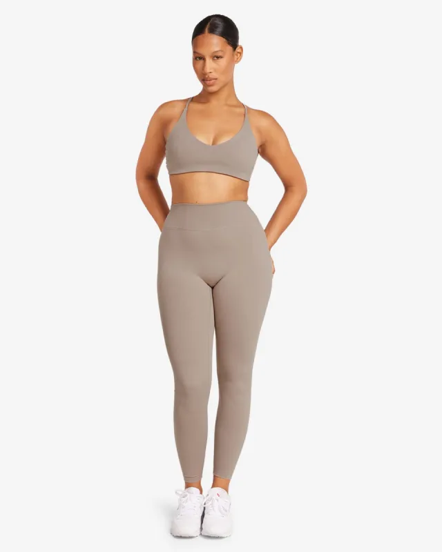 Form V Waist Leggings | Latte sold by Crop Shop Boutique