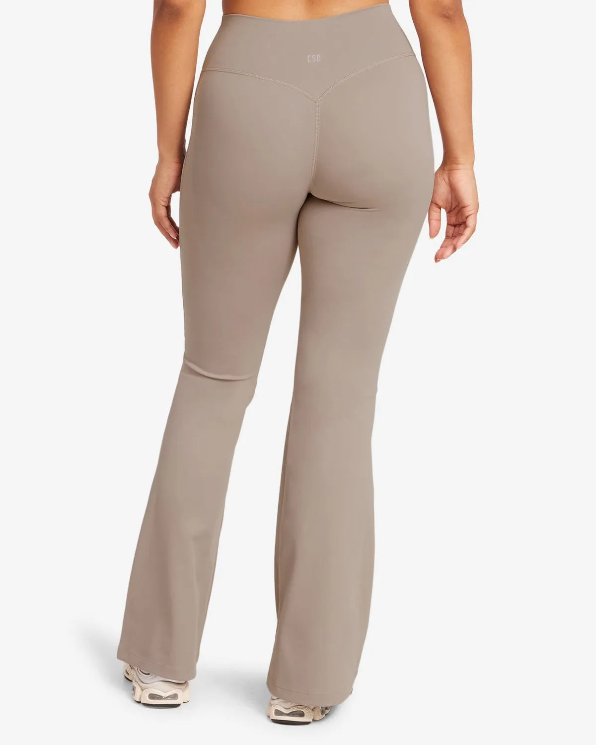 Form Invisible Scrunch Flare Leggings | Latte sold by Crop Shop Boutique product image thumbnail 2