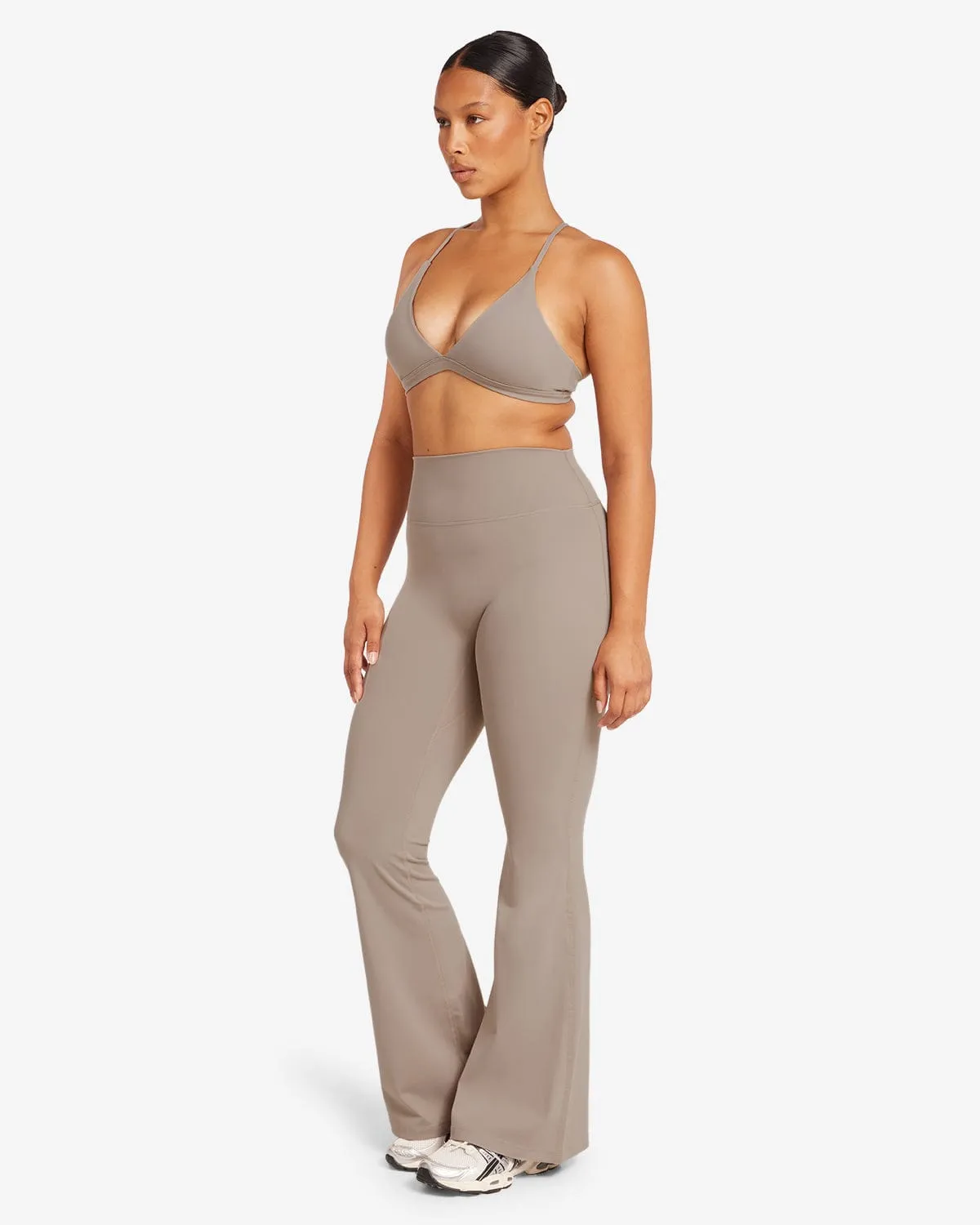 Form Invisible Scrunch Flare Leggings | Latte sold by Crop Shop Boutique product image thumbnail 3