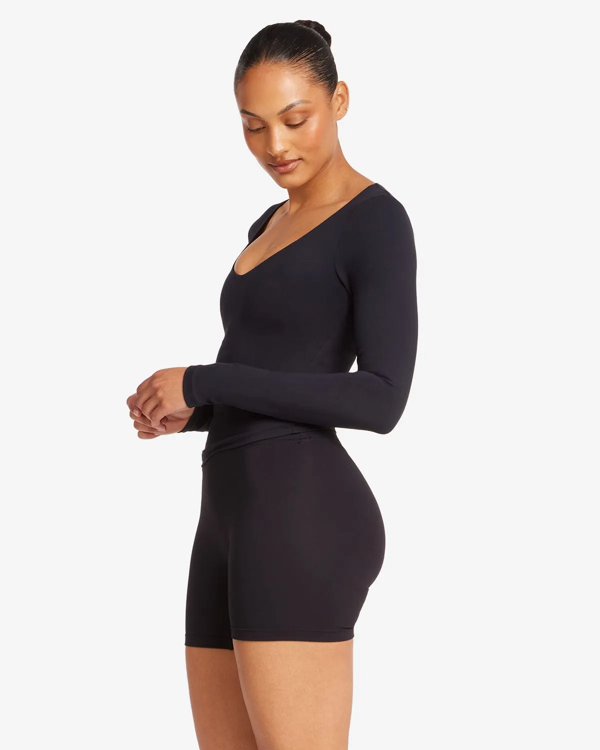 Form Alina Long Sleeve Top | Black sold by Crop Shop Boutique product image thumbnail 2