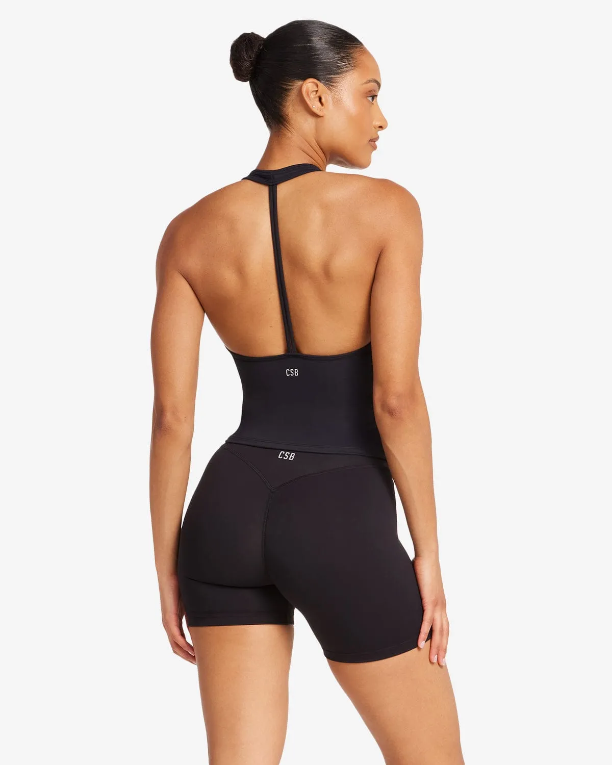 Form Halter Tank | Black sold by Crop Shop Boutique product image thumbnail 2