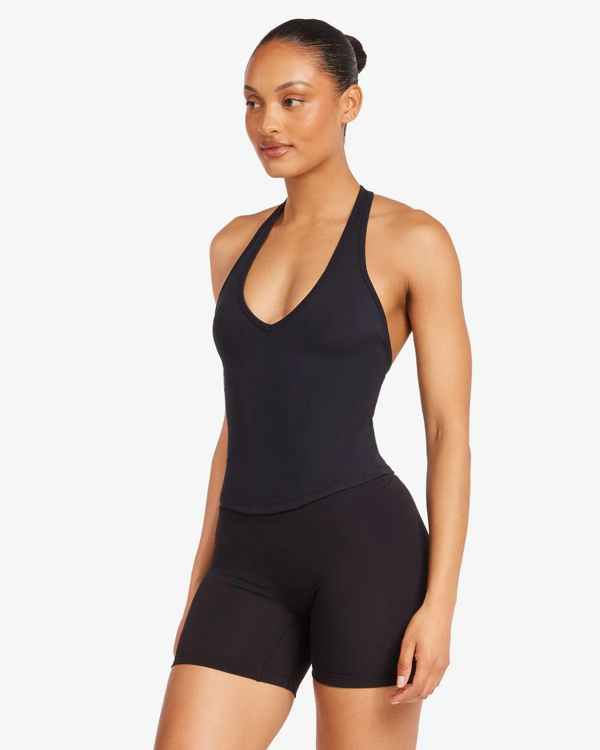 Form Halter Tank | Black sold by Crop Shop Boutique product image thumbnail 3