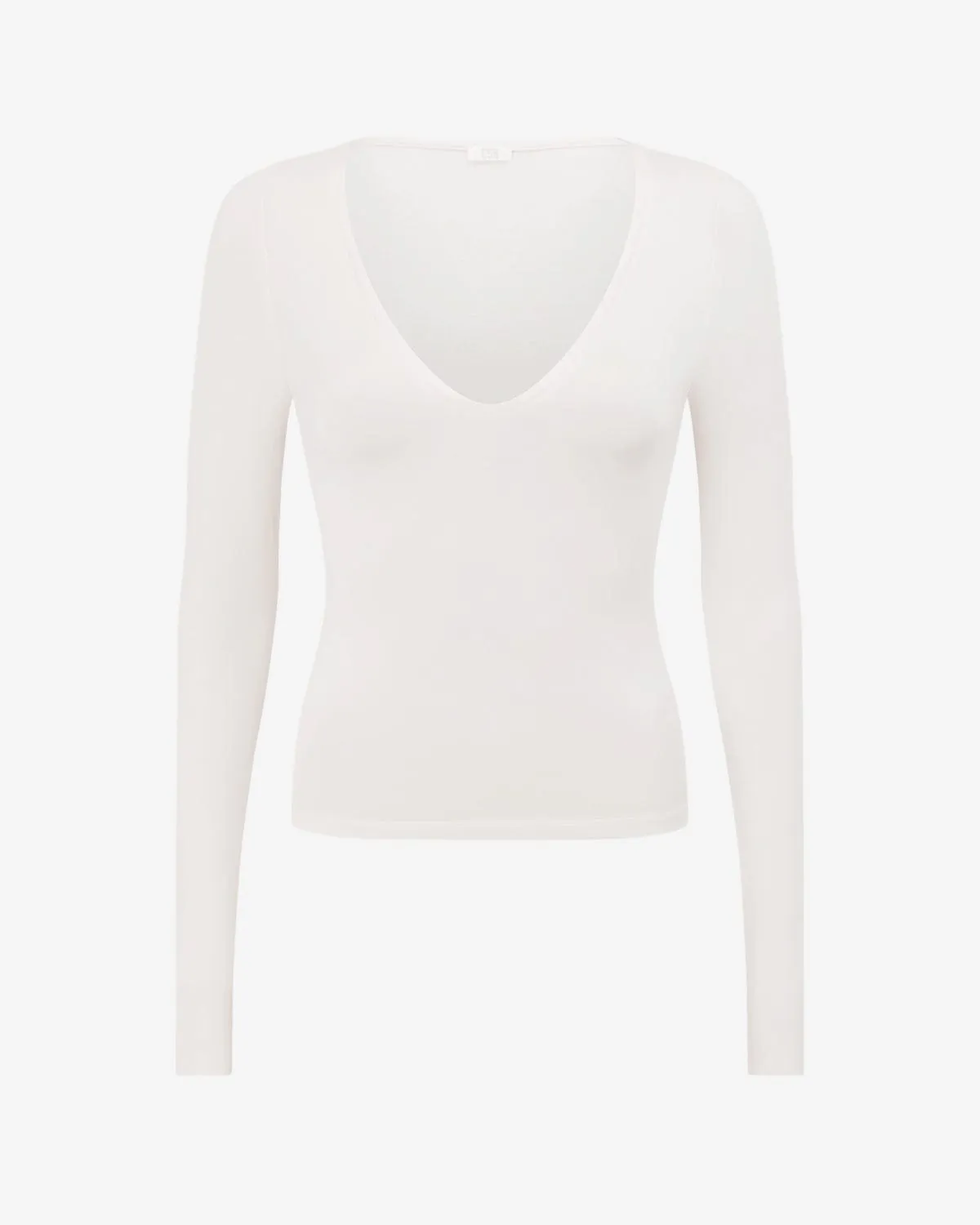 V Neck Long Sleeve Top | Vanilla sold by Crop Shop Boutique product image thumbnail 4