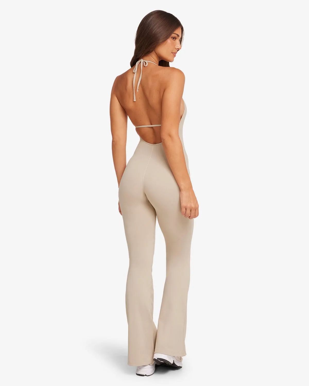 Form Flare Jumpsuit | Fawn sold by Crop Shop Boutique product image thumbnail 2