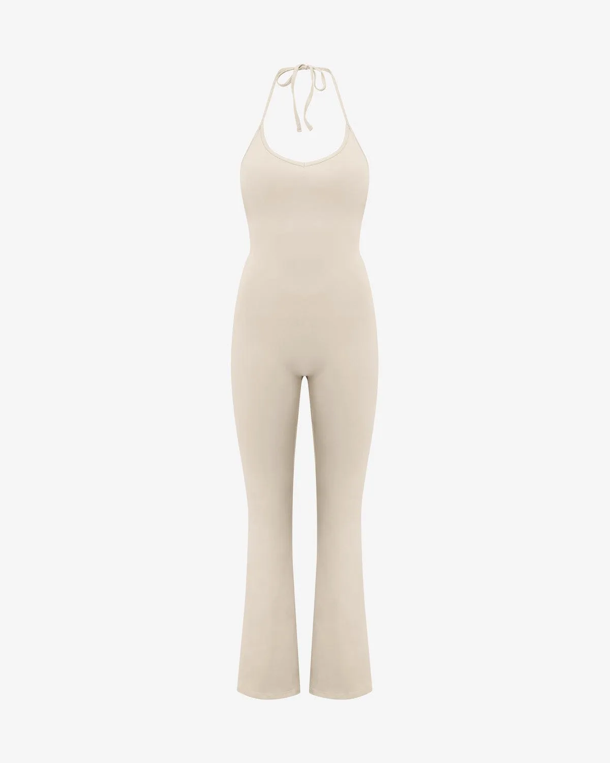 Form Flare Jumpsuit | Fawn sold by Crop Shop Boutique product image thumbnail 4
