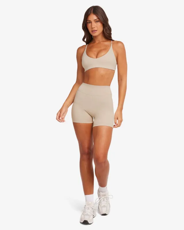 Form Invisible Scrunch Shorts 5" | Fawn sold by Crop Shop Boutique