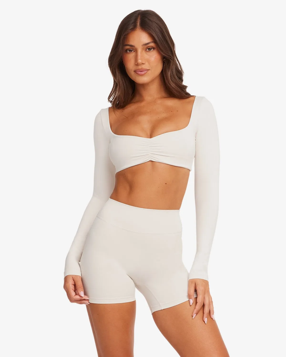 Form Margo Long Sleeve Top | Vanilla sold by Crop Shop Boutique