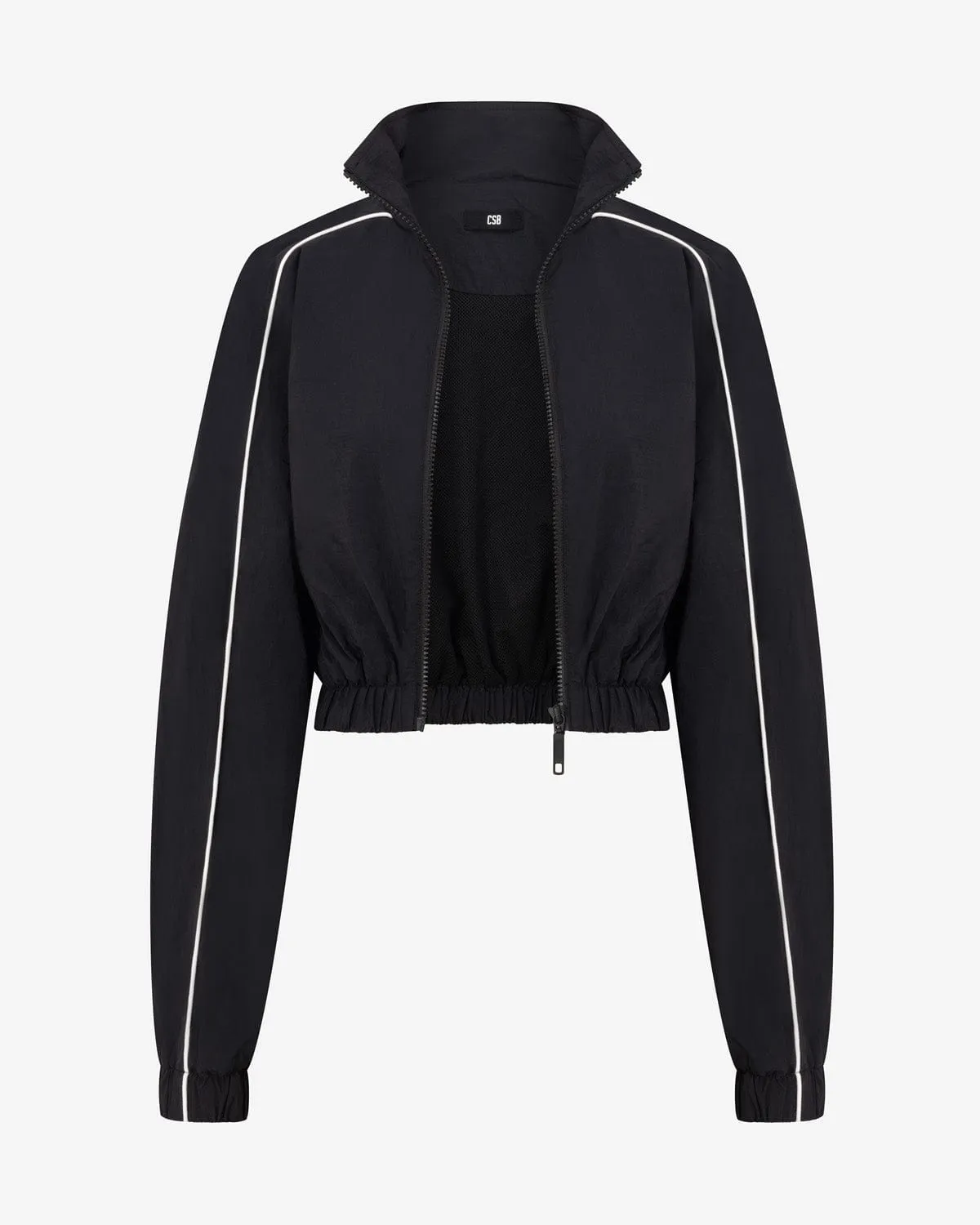 Cropped Windbreaker Jacket | Black sold by Crop Shop Boutique product image thumbnail 5