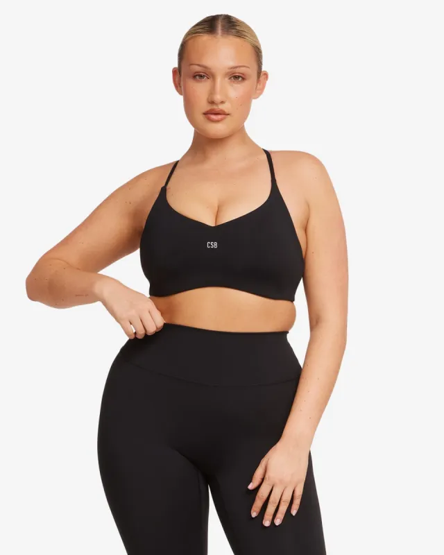 Activluxe Thea Power Crop | Black made by Crop Shop Boutique