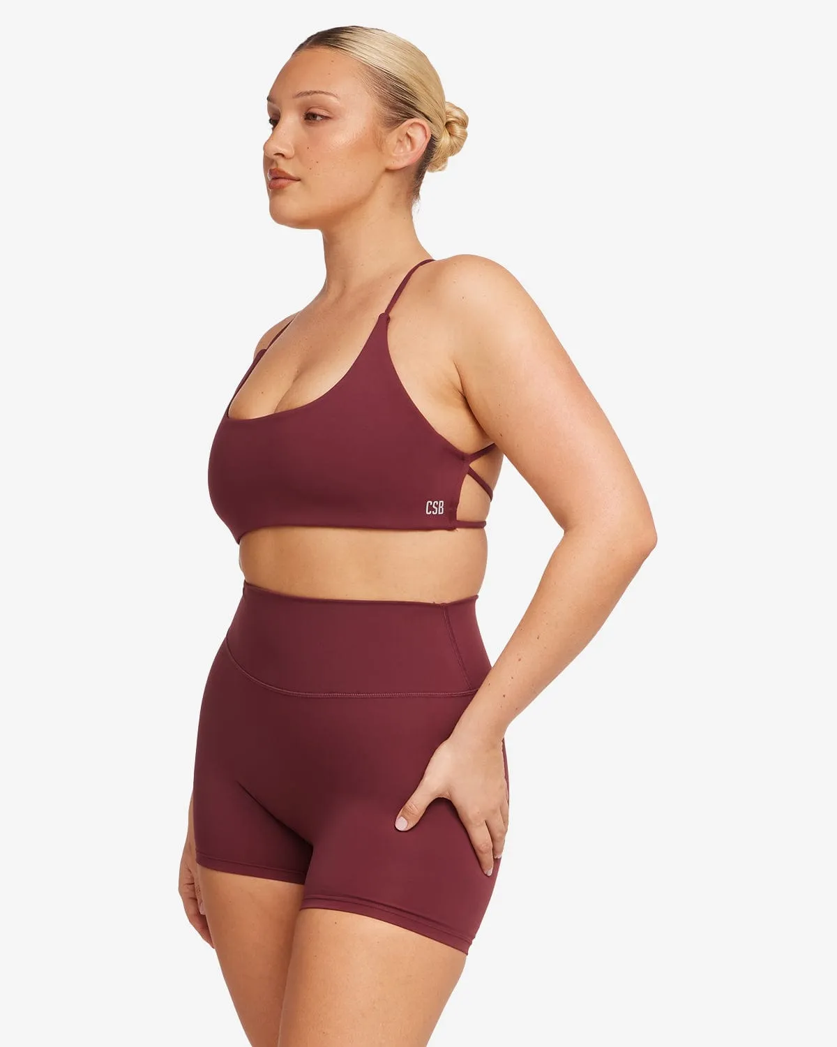 Activluxe Lexi Power Crop | Burgundy sold by Crop Shop Boutique product image thumbnail 3