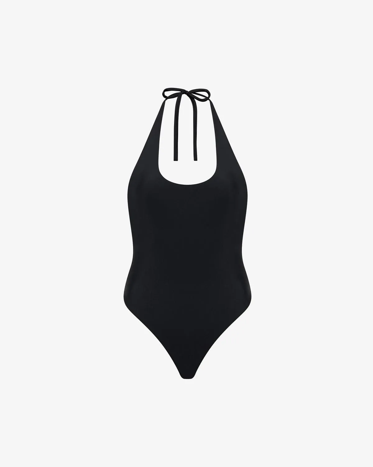 Swim Halter One Piece | Black sold by Crop Shop Boutique