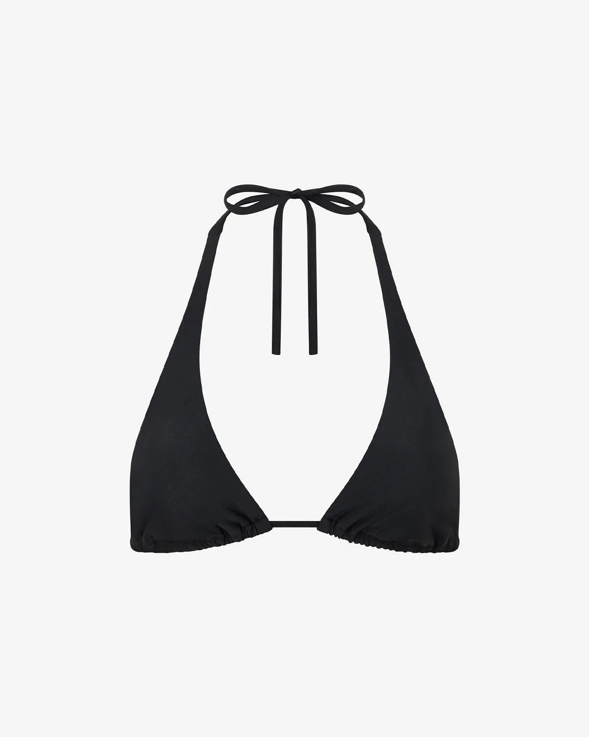 Swim Thick Triangle Bikini Top | Black sold by Crop Shop Boutique