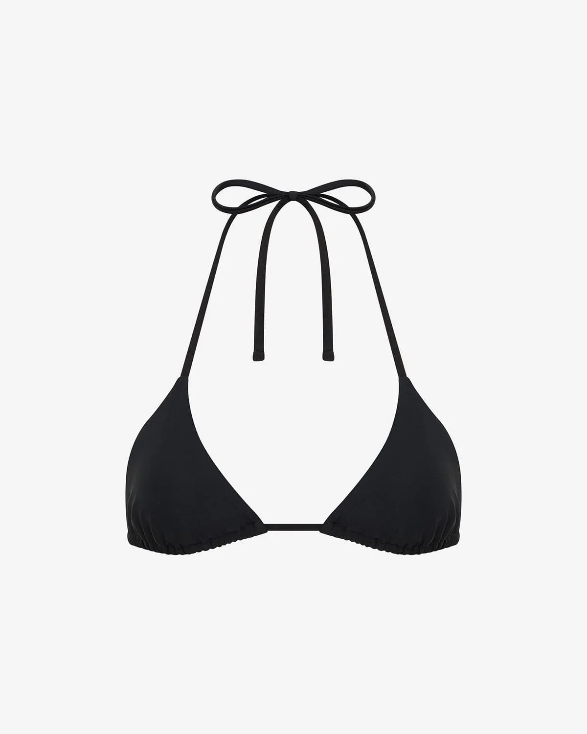Swim Triangle Bikini Top | Black sold by Crop Shop Boutique