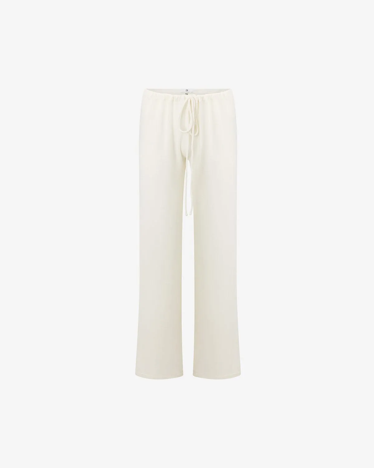 Terry Resort Pant | Coconut sold by Crop Shop Boutique