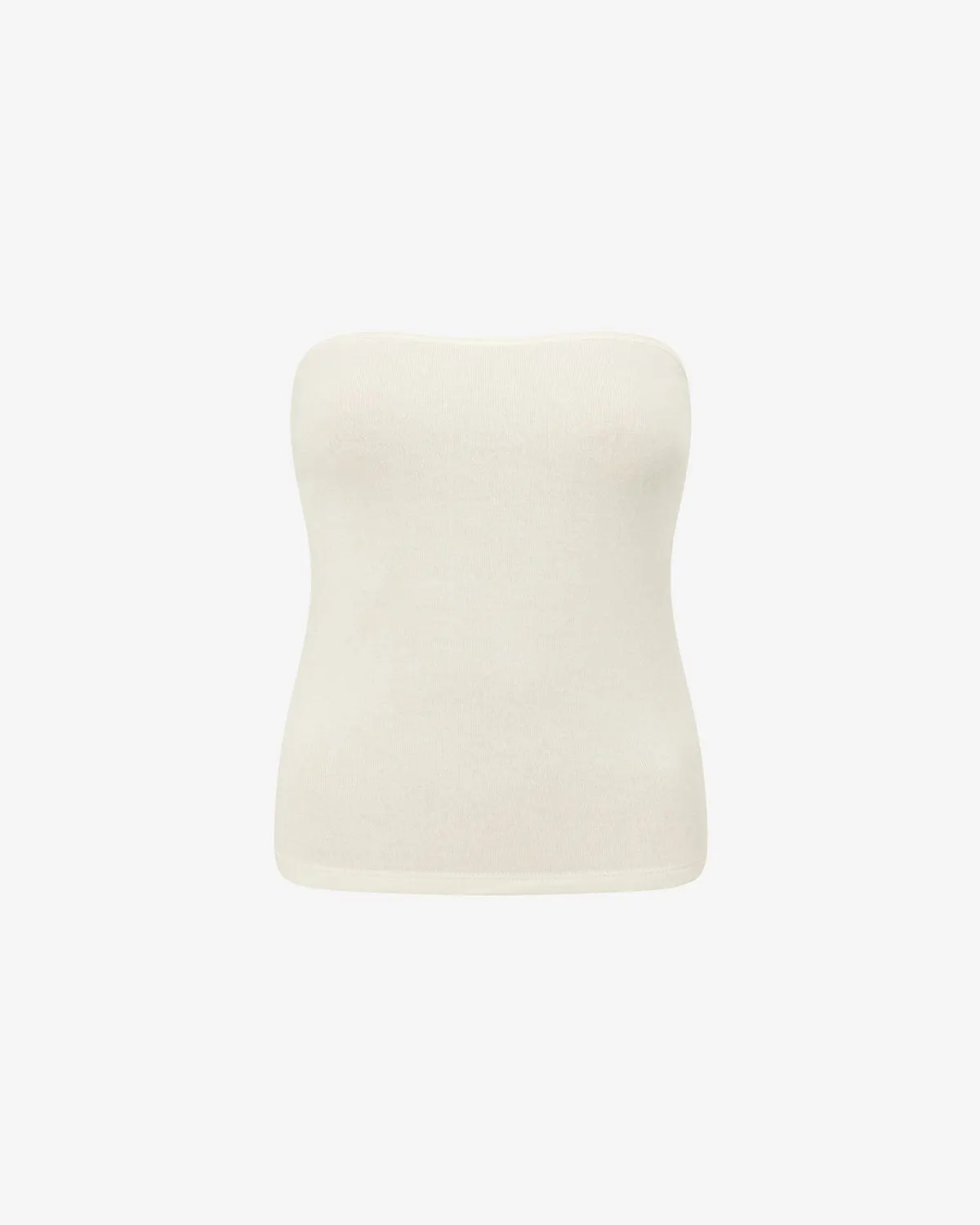Terry Longline Bandeau | Coconut sold by Crop Shop Boutique
