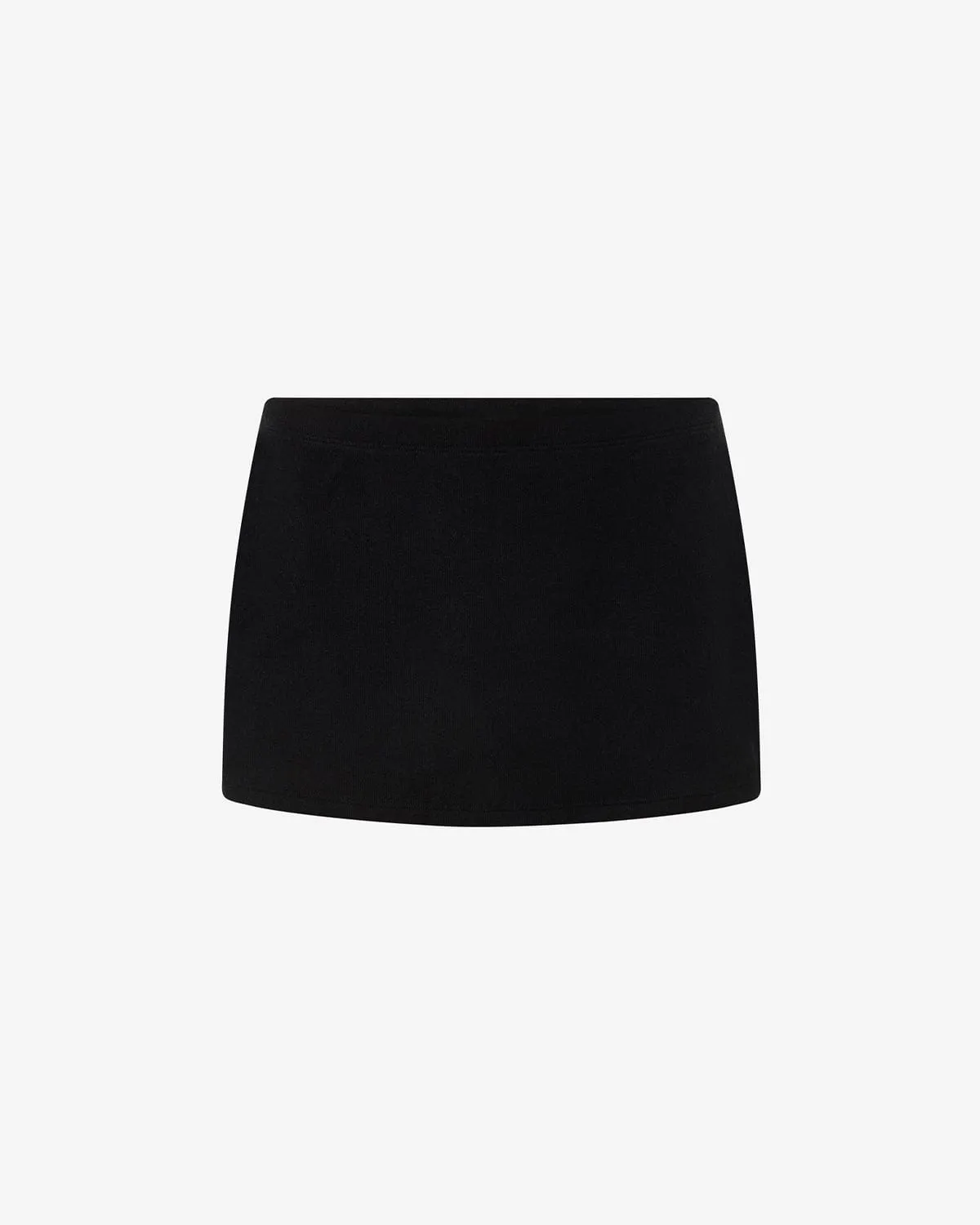 Terry Mini Skirt | Black sold by Crop Shop Boutique