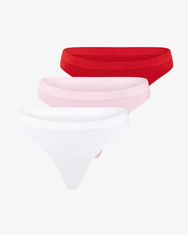3 Pack Seamless Bamboo Thong | Multi sold by Crop Shop Boutique