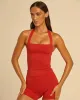 Serenity Halle Halter Tank | Chilli sold by Crop Shop Boutique