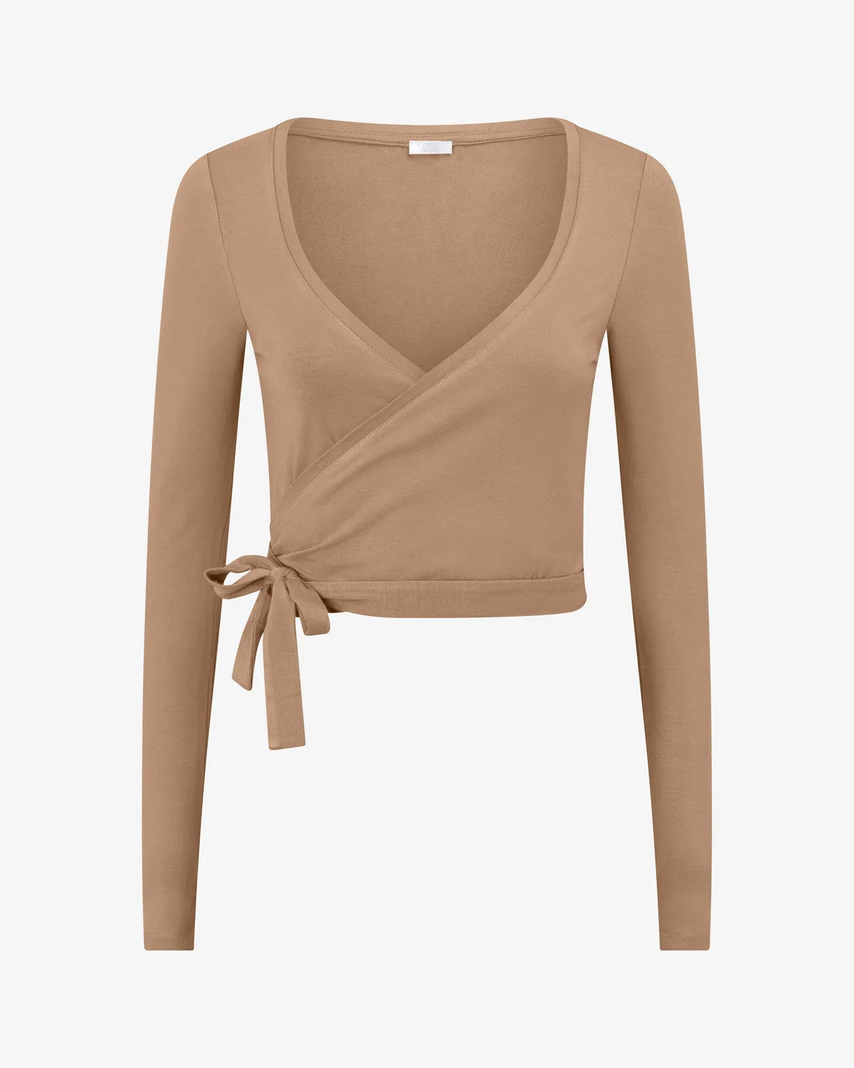 Ballet Wrap Top | Toffee sold by Crop Shop Boutique product image thumbnail 4