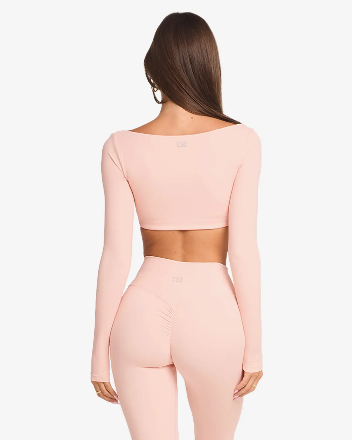 Freedom Scoop Long Sleeve Crop | Blush sold by Crop Shop Boutique product image thumbnail 3