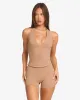 Freedom Halter Tank | Toffee sold by Crop Shop Boutique