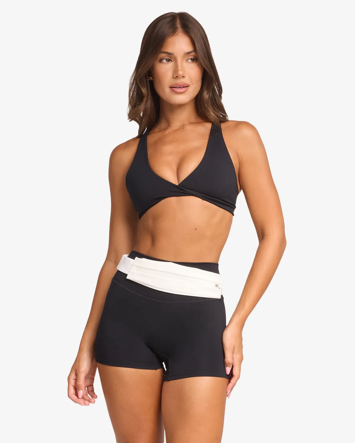 Slim Run Belt Bag | White sold by Crop Shop Boutique product image thumbnail 3