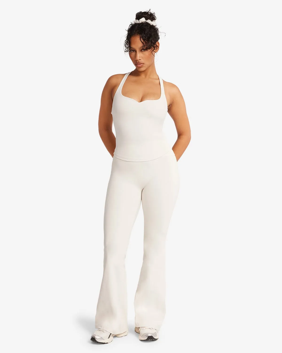 Form Invisible Scrunch Flare Leggings Petite | Vanilla sold by Crop Shop Boutique