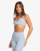 Form Hailey Crop | Dusty Blue sold by Crop Shop Boutique