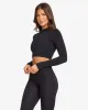Serenity Cropped Zip Jacket | Black sold by Crop Shop Boutique