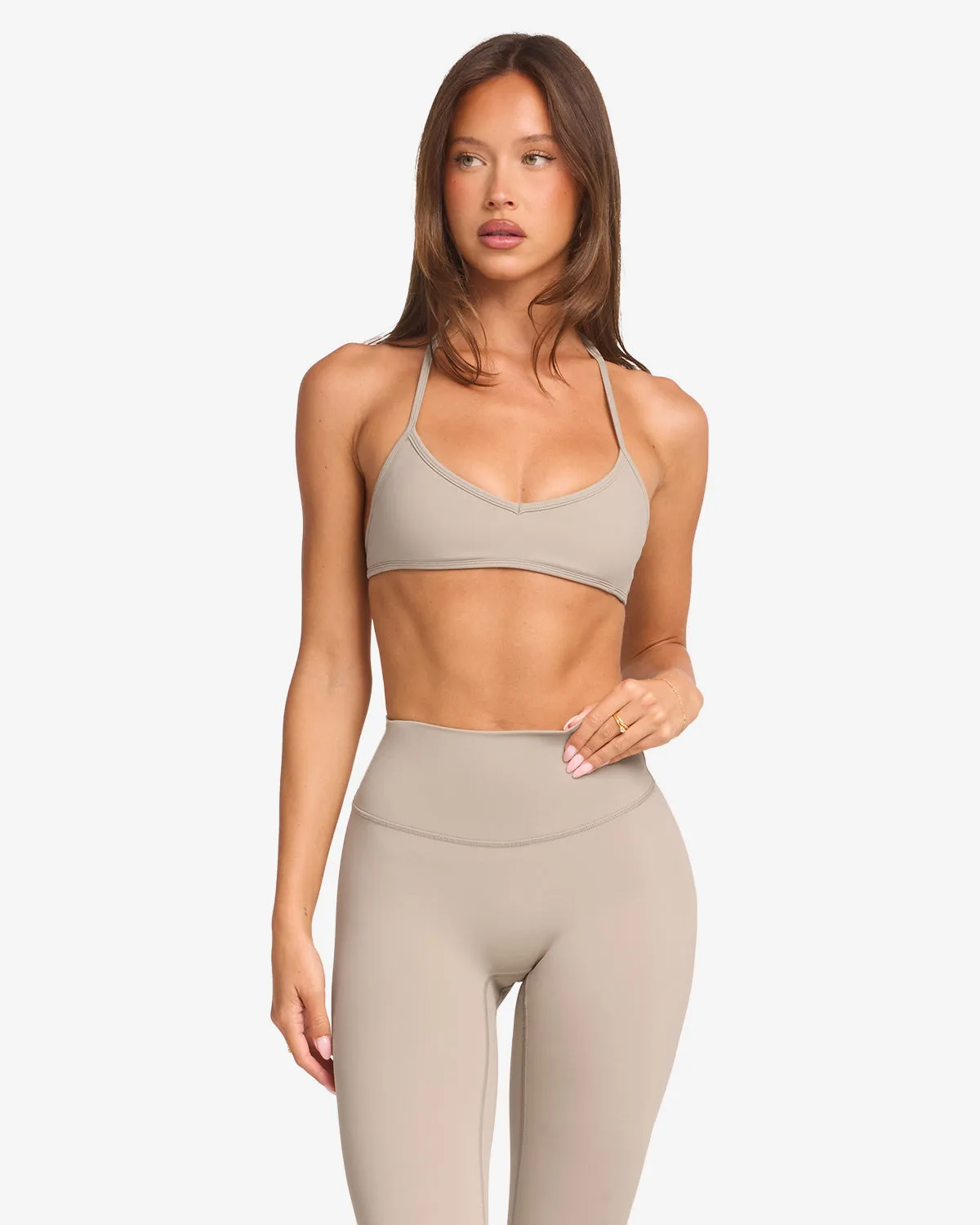 Freedom Micro Crop | Almond sold by Crop Shop Boutique