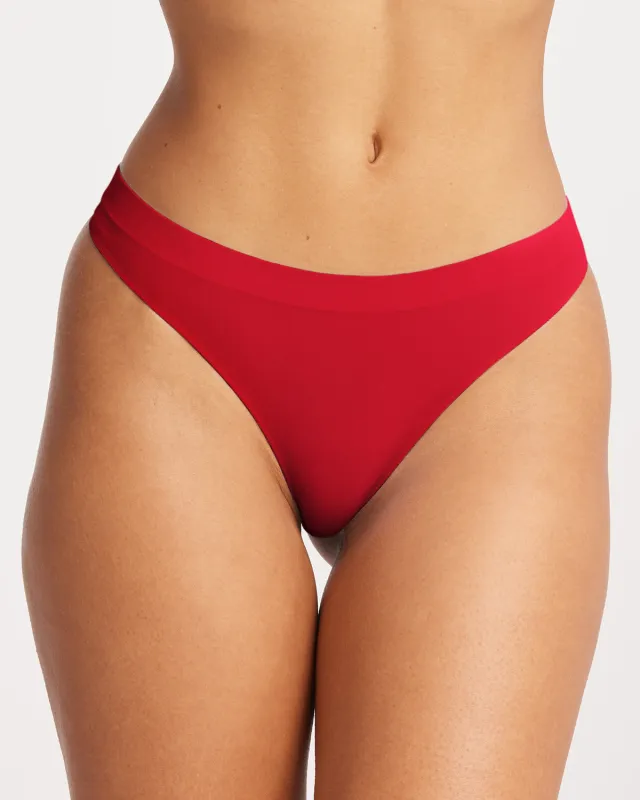 Seamless Bamboo Thong | Chilli sold by Crop Shop Boutique