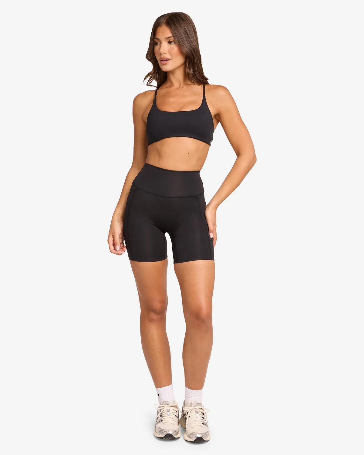 Activluxe Contour Pocket Shorts 6" | Black sold by Crop Shop Boutique product image thumbnail 4