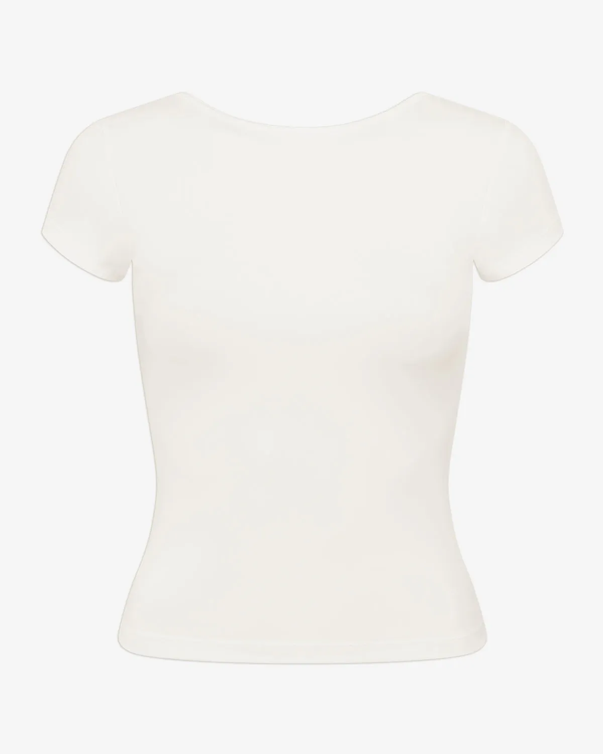 Form Open Back Tee | Vanilla sold by Crop Shop Boutique product image thumbnail 4