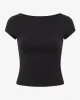 Form Open Back Tee | Black sold by Crop Shop Boutique