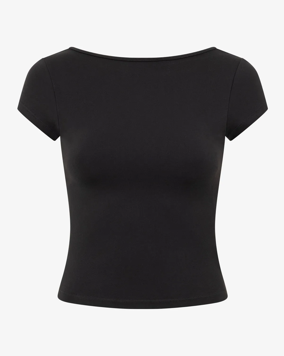 Form Open Back Tee | Black sold by Crop Shop Boutique product image thumbnail 4