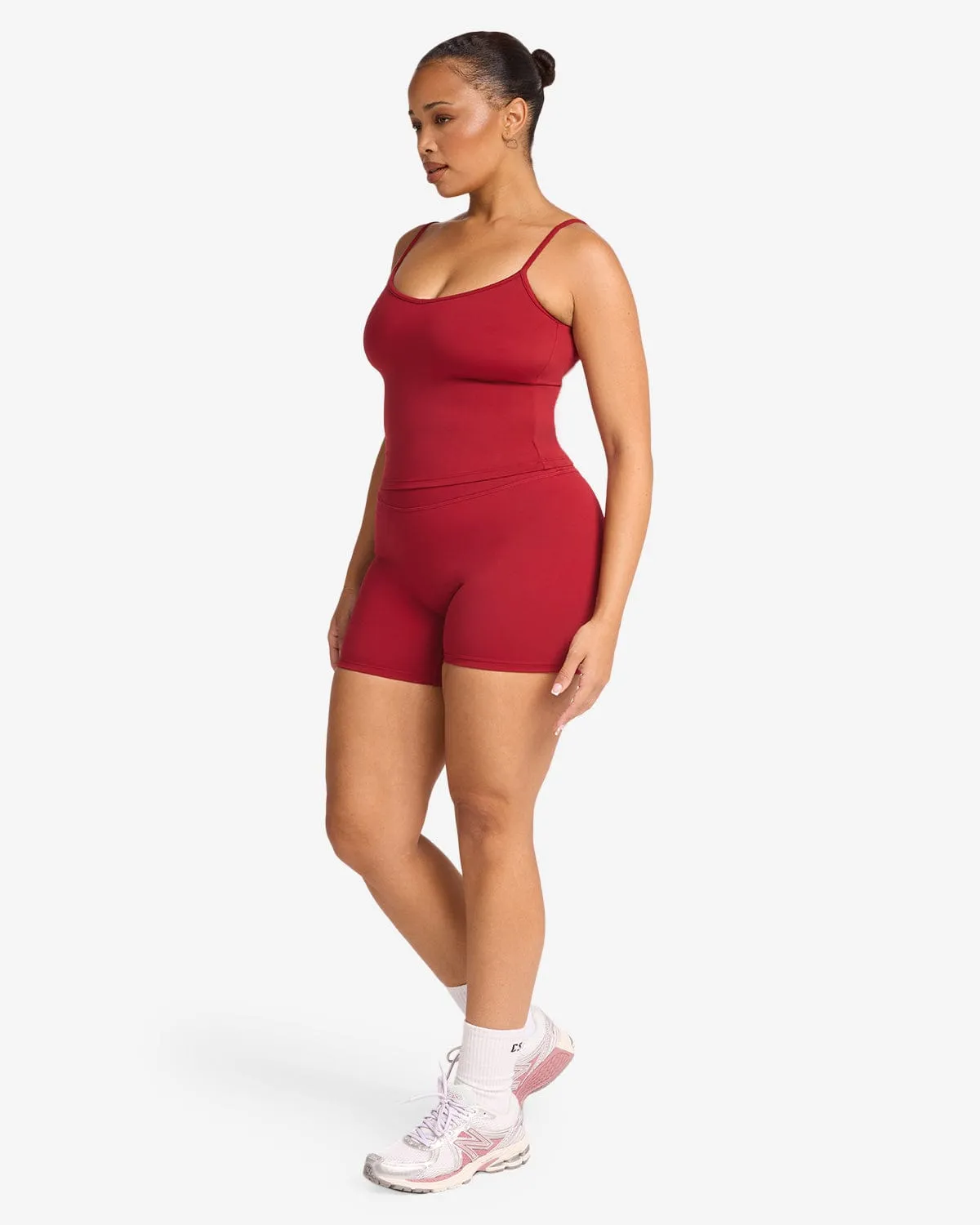 Serenity Shorts 5" | Cherry sold by Crop Shop Boutique product image thumbnail 5