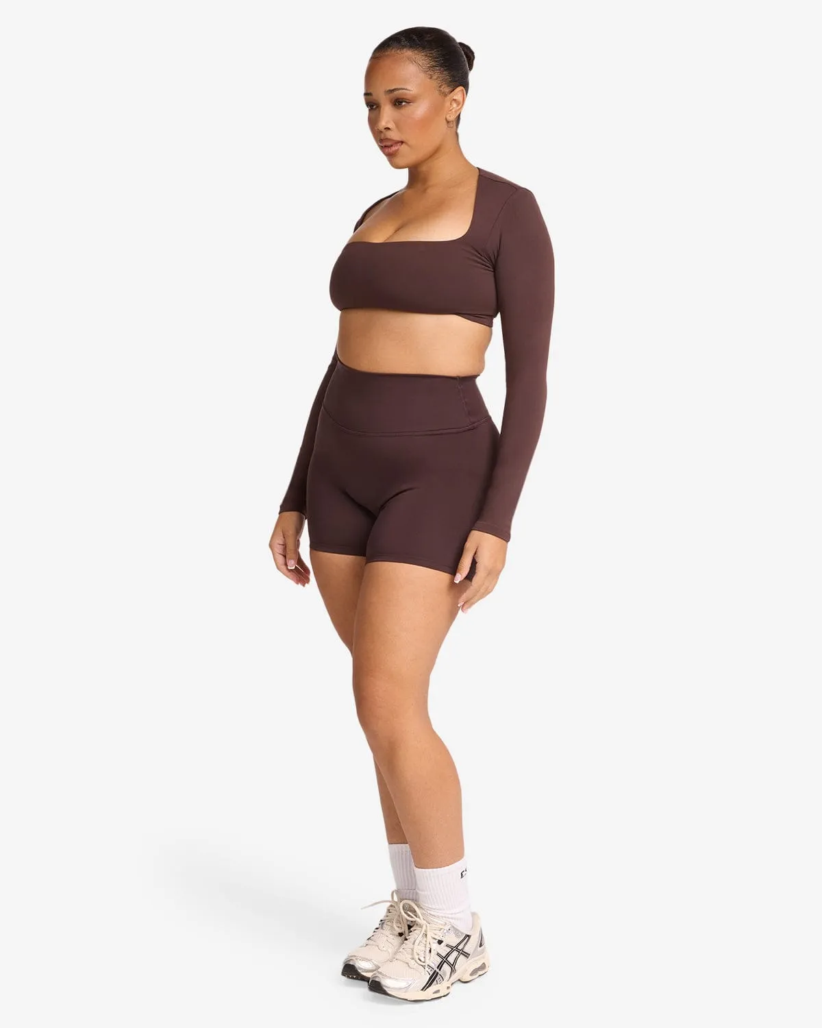 Serenity Shorts 5" | Espresso sold by Crop Shop Boutique product image thumbnail 5