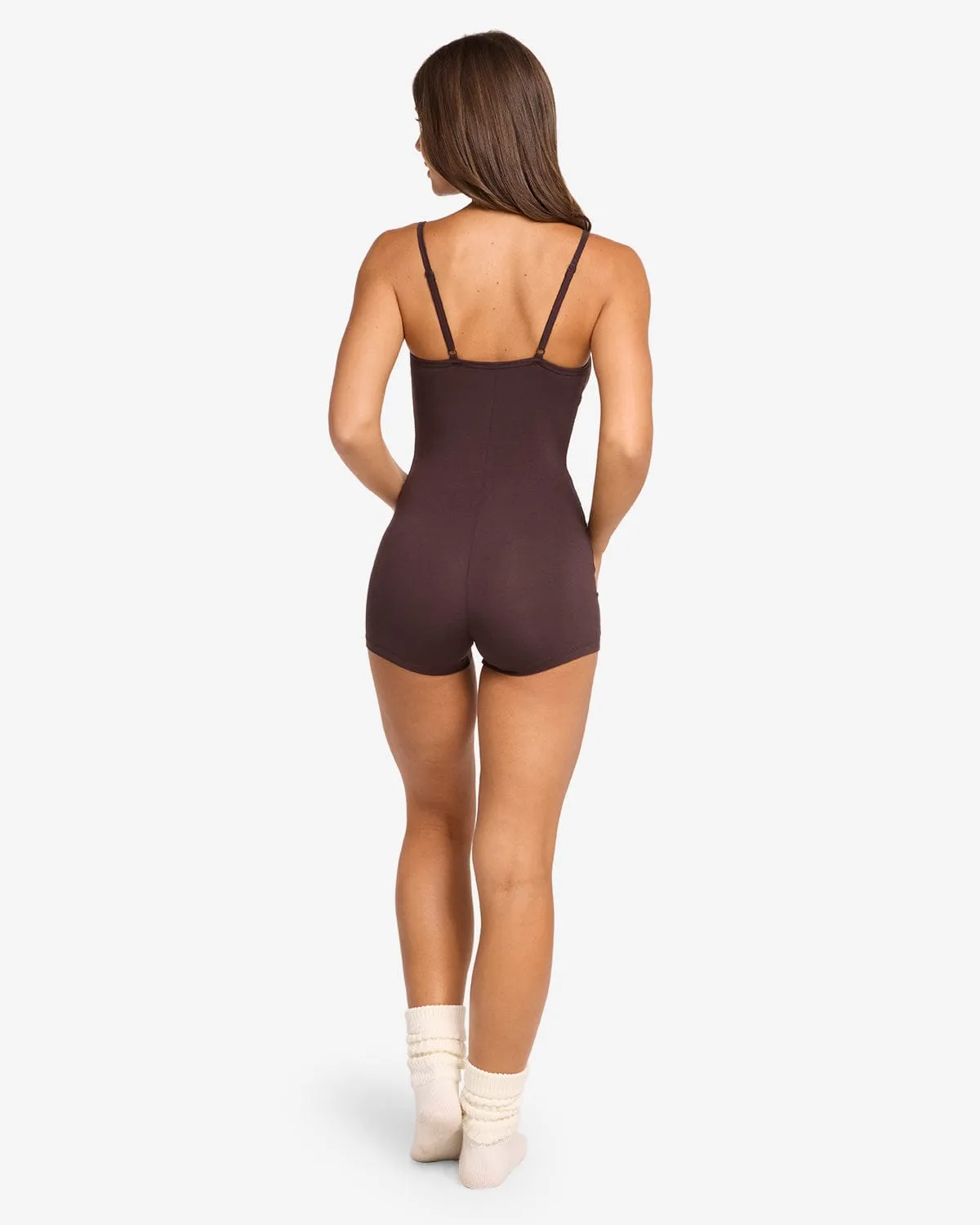 Sleep Romper | Espresso sold by Crop Shop Boutique product image thumbnail 3