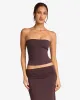 Longline Bandeau | Espresso sold by Crop Shop Boutique
